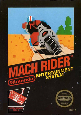 Box art showing a helmeted motorcyclist against a futuristic backdrop