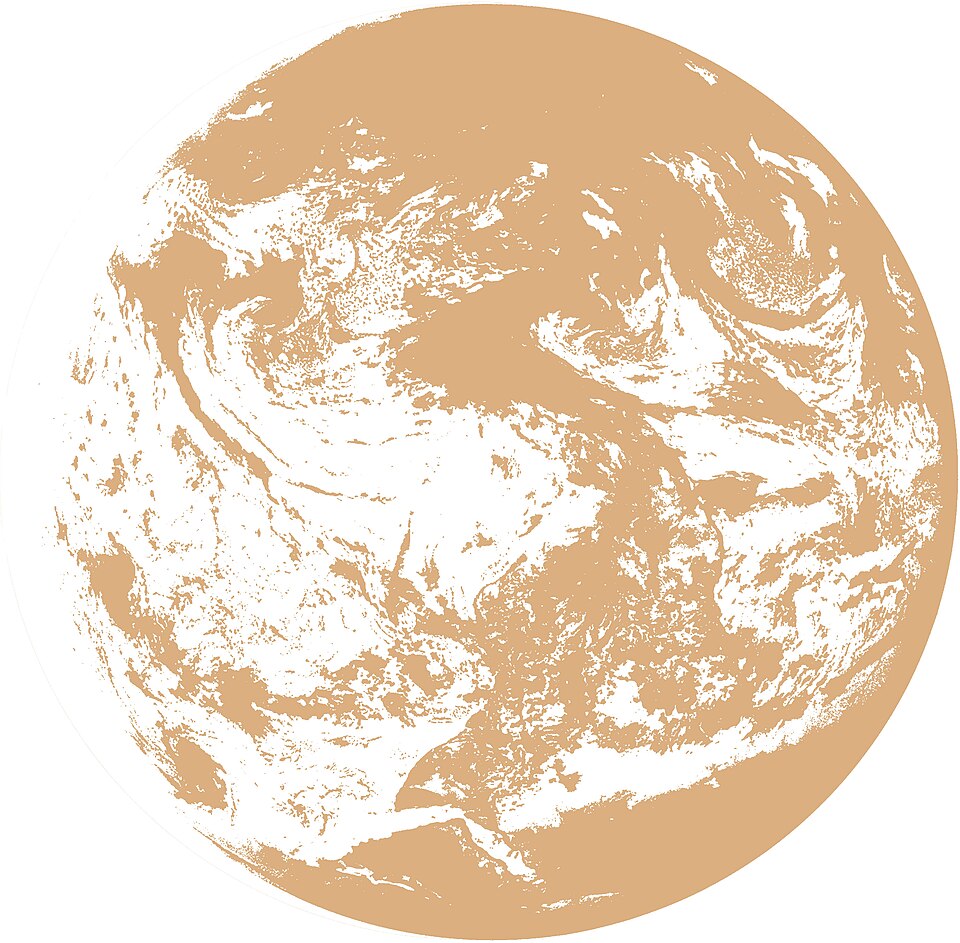 A stylized golden globe of the Earth in the visual style of the Mother video game series.