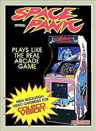 Box art for the arcade video game Space Panic.