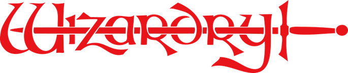 The Wizardry logo, a stylized serpent