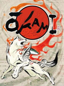 Cover of Ōkami showing the white wolf Amaterasu against a stylized ink-wash background|