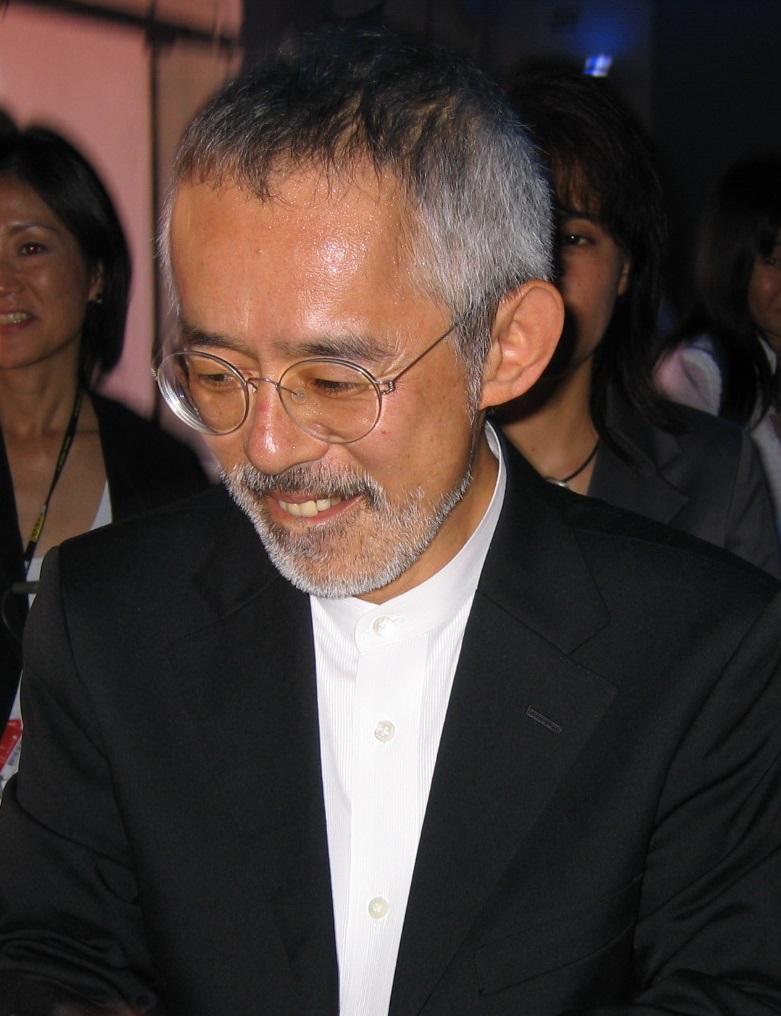 Toshio Suzuki at the premiere of Howl's Moving Castle in Venice.