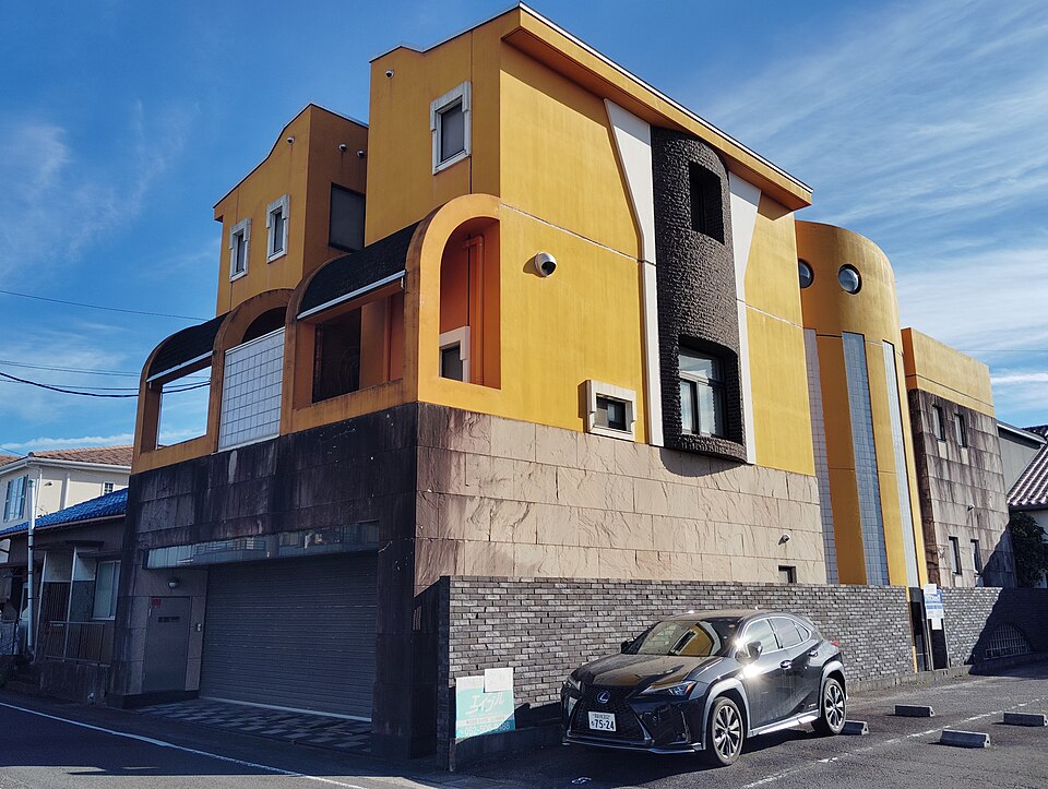 Exterior of the Bird Studio building in Kiyosu, Japan.