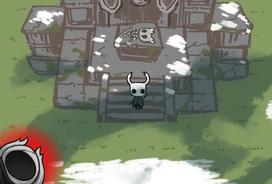 Screenshot of the top-down Flash game Hungry Knight