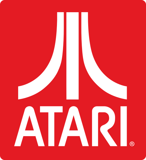 Atari corporate logo, a stylized red triangular Fuji mark above the wordmark.