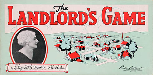 Cover of an early edition of The Landlord's Game board game