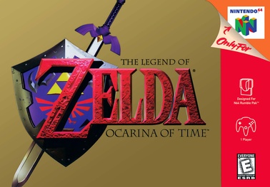 Cover art showing Link on horseback with the game's logo|