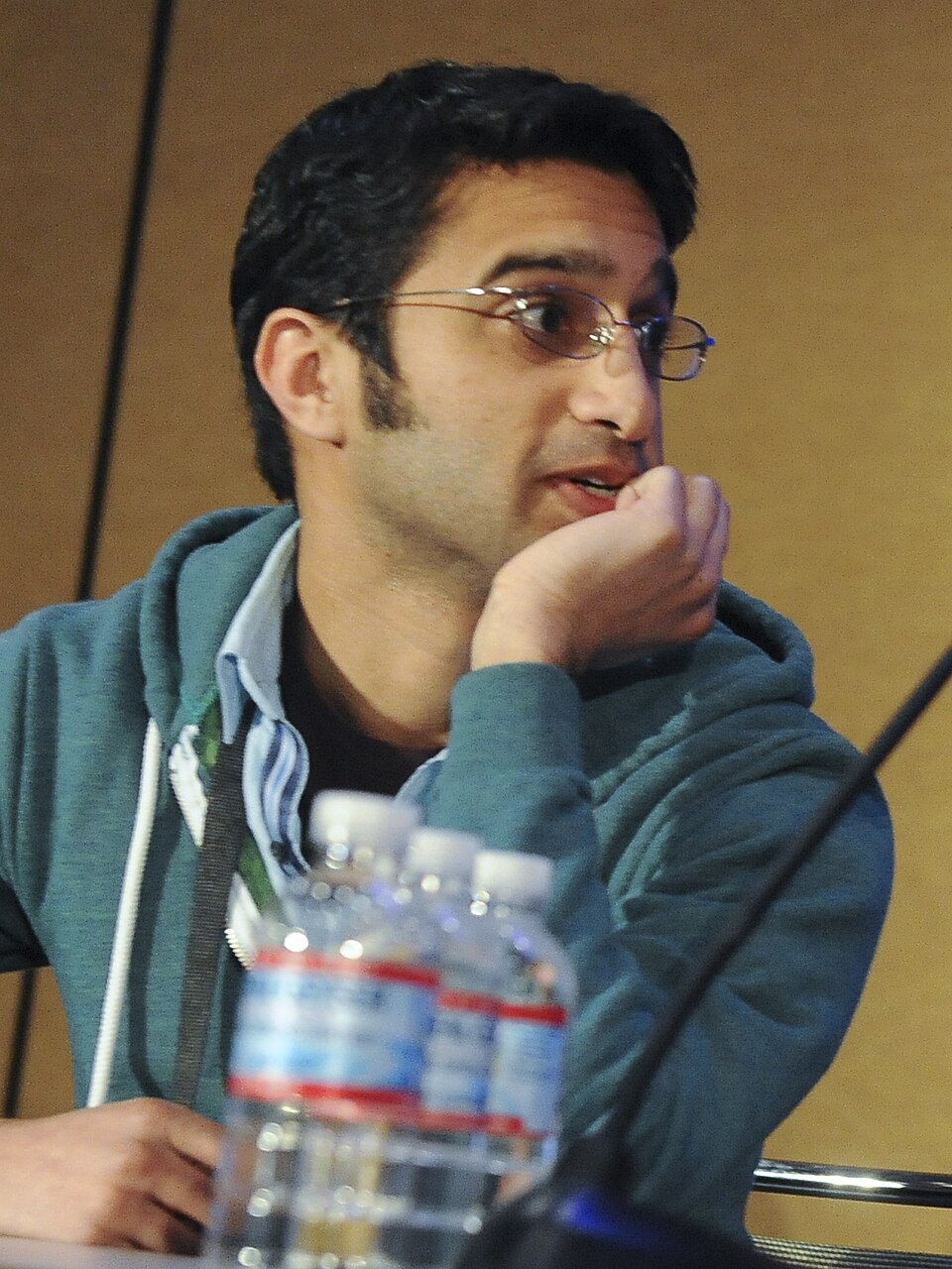 Amir Rao seated at a Game Developers Conference talk in San Francisco