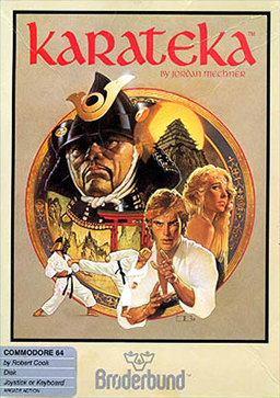 Box cover illustration for the video game Karateka